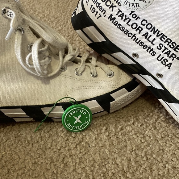 Off-White for Converse “CHUCK TAYLOR ALL STAR” Men’s size 11 EUC - Picture 7 of 7